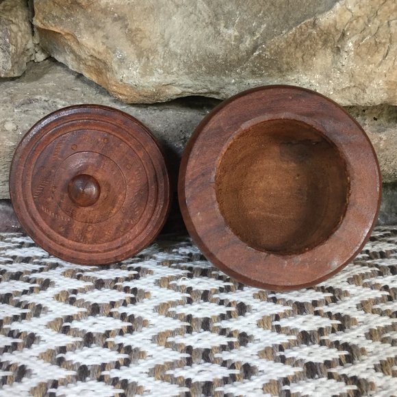 VTG Wood Box India Jewelry Bohemian Trinket - Picture 4 of 6